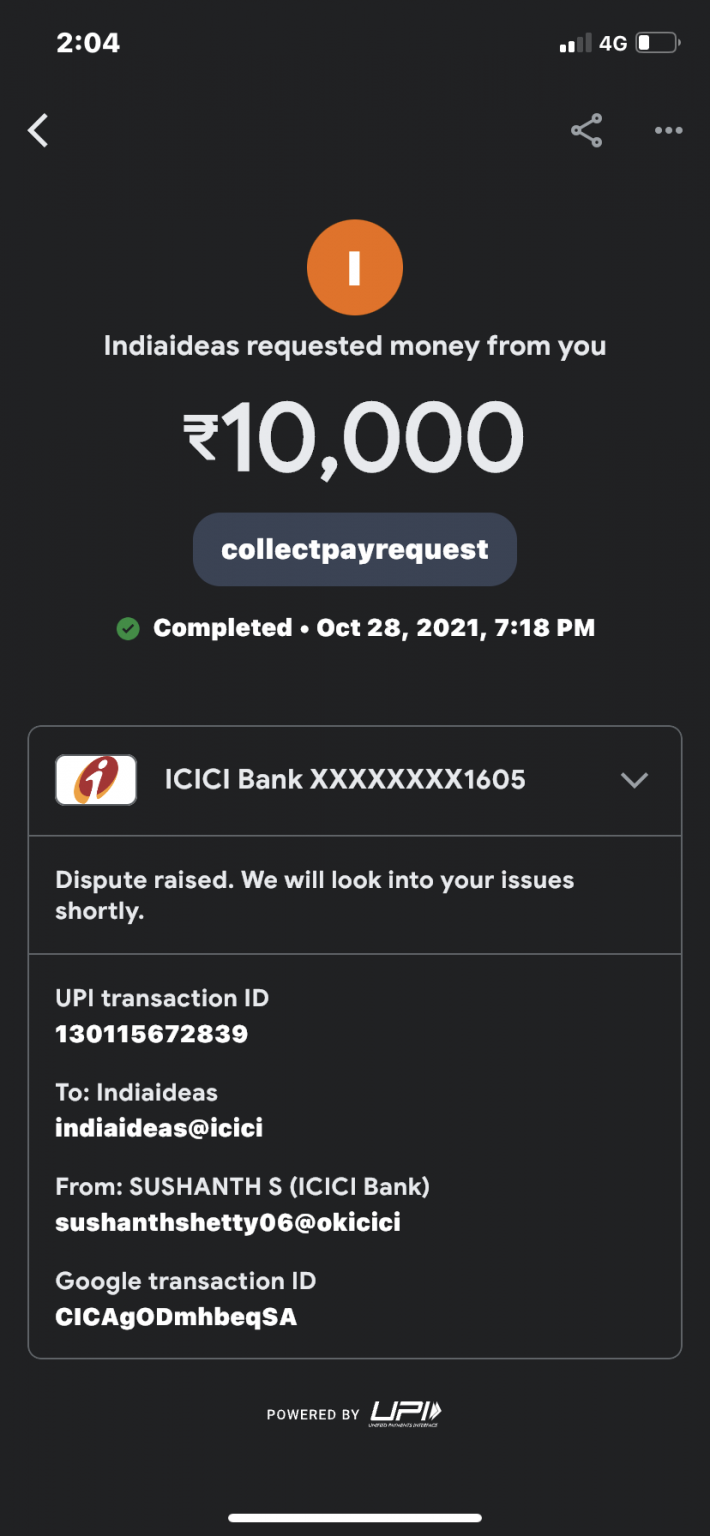 deposited INR 10.000 rupees of money to my dafabet account through